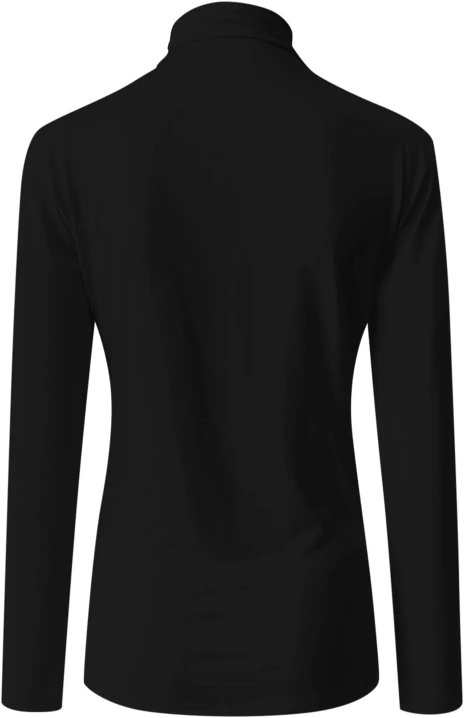 Active Layer Shirts Womens Mock Turtleneck Long-Sleeve Shirts Fitted Basic Stretchy Pullover Light Casual Tight Tops
