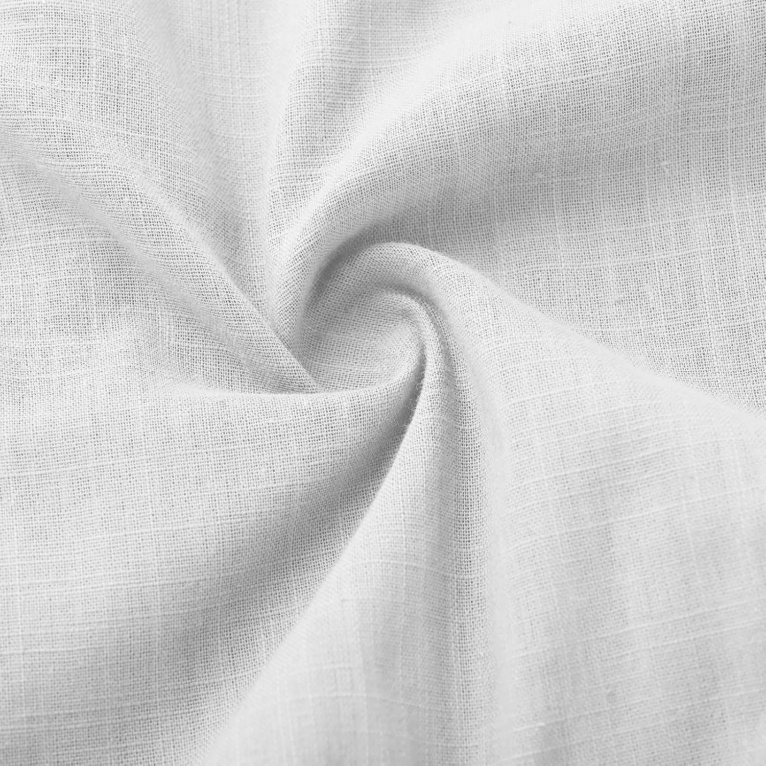 Button Down Shirt for Women Dressy Casual Cotton Linen 3/4 Sleeve Hi-Low Hem Blouse Ruffle Trim V Neck Summer Beach Tops