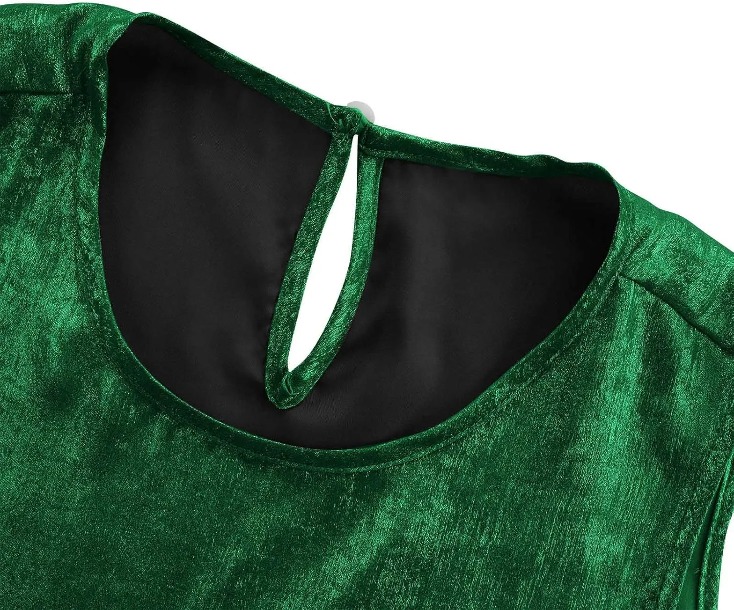 HGps8w Women's Shimmer Velvet Tank Tops Dressy Crew Neck Seeveless Cute Sparkle Glitter Party Disco Tee Shirts