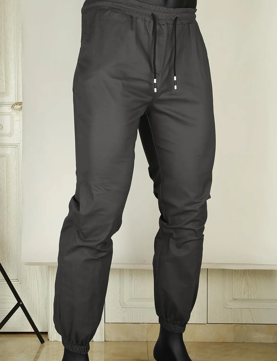 Men Joggers Chino Cargo Pants Hiking Outdoor Recreation Pants Twill Fitness Track Jogging Pants Casual Cotton Pants