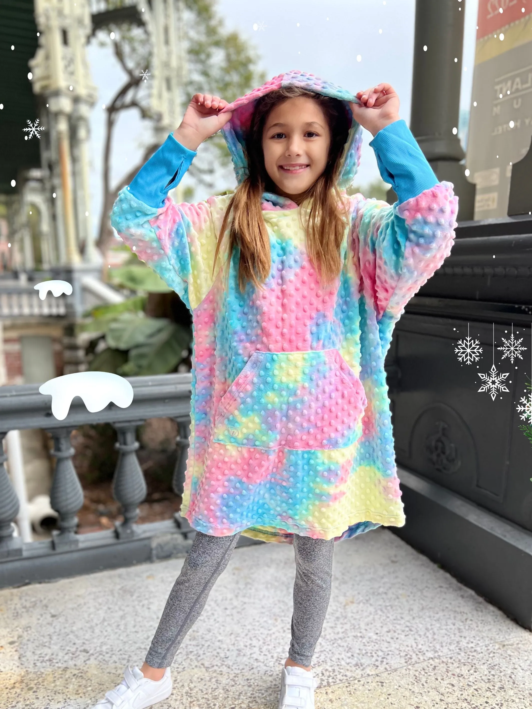 Oversized Minky Hoodie and Leggings Gift Set
