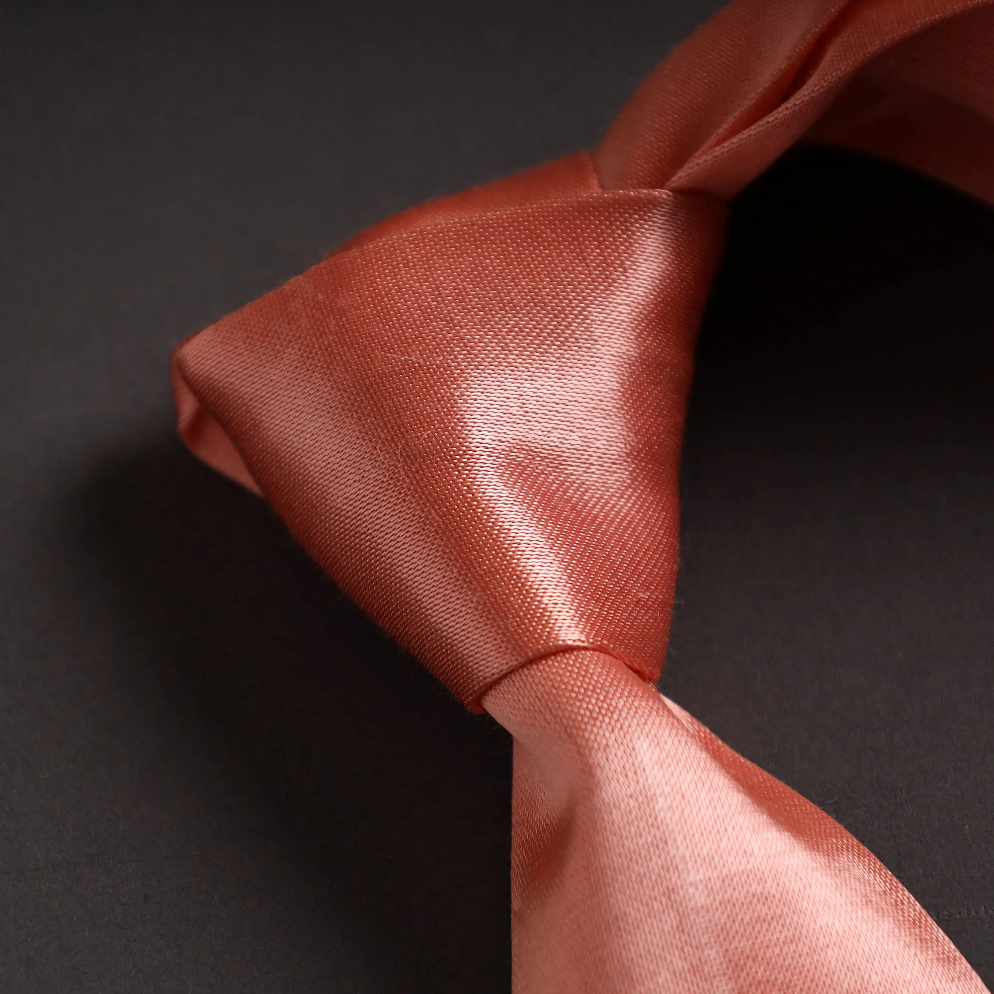 Plain Mashru Silk Handmade Necktie for Men