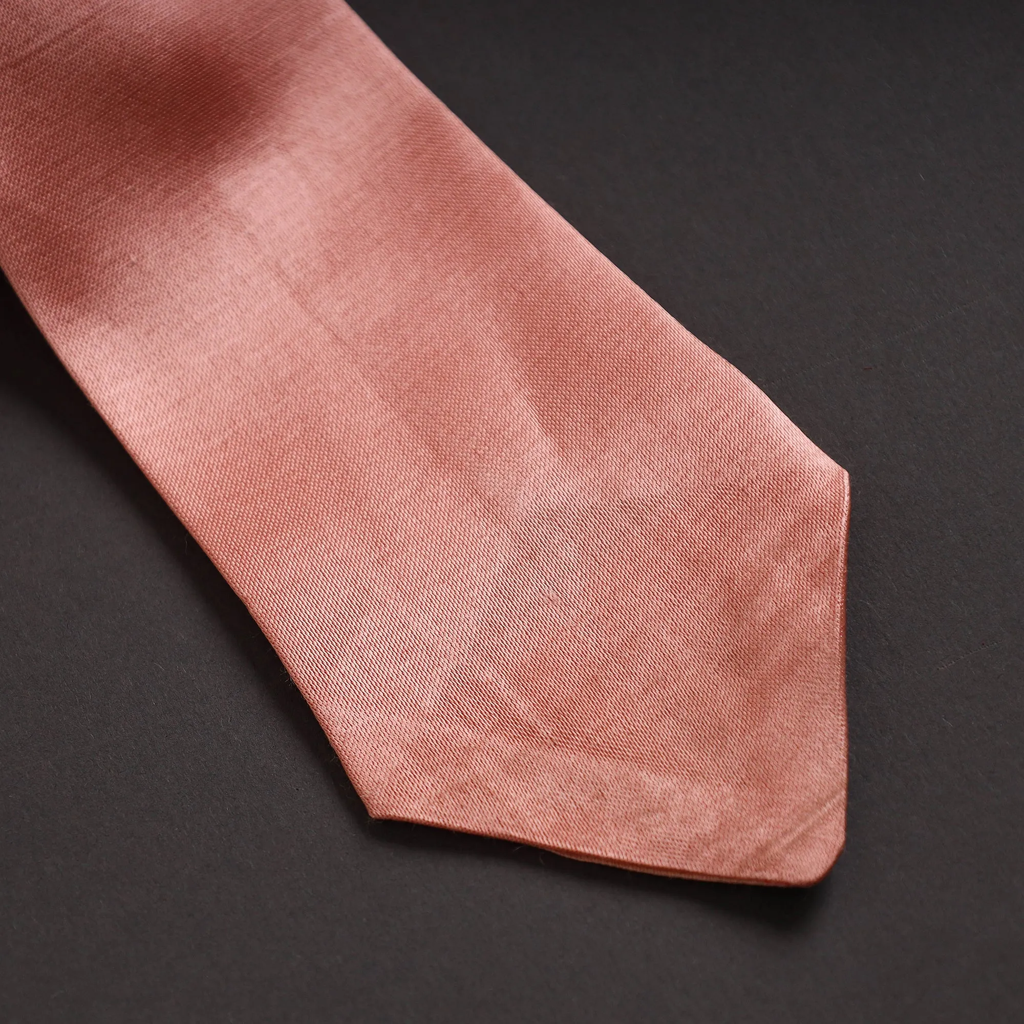 Plain Mashru Silk Handmade Necktie for Men