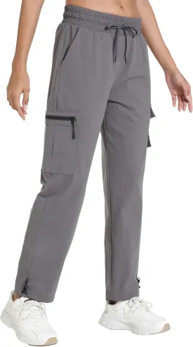 Quick Dry Women's Cargo Pants with Pockets Lightweight Hiking Joggers for Workout Athletic Casual Outdoor Camping