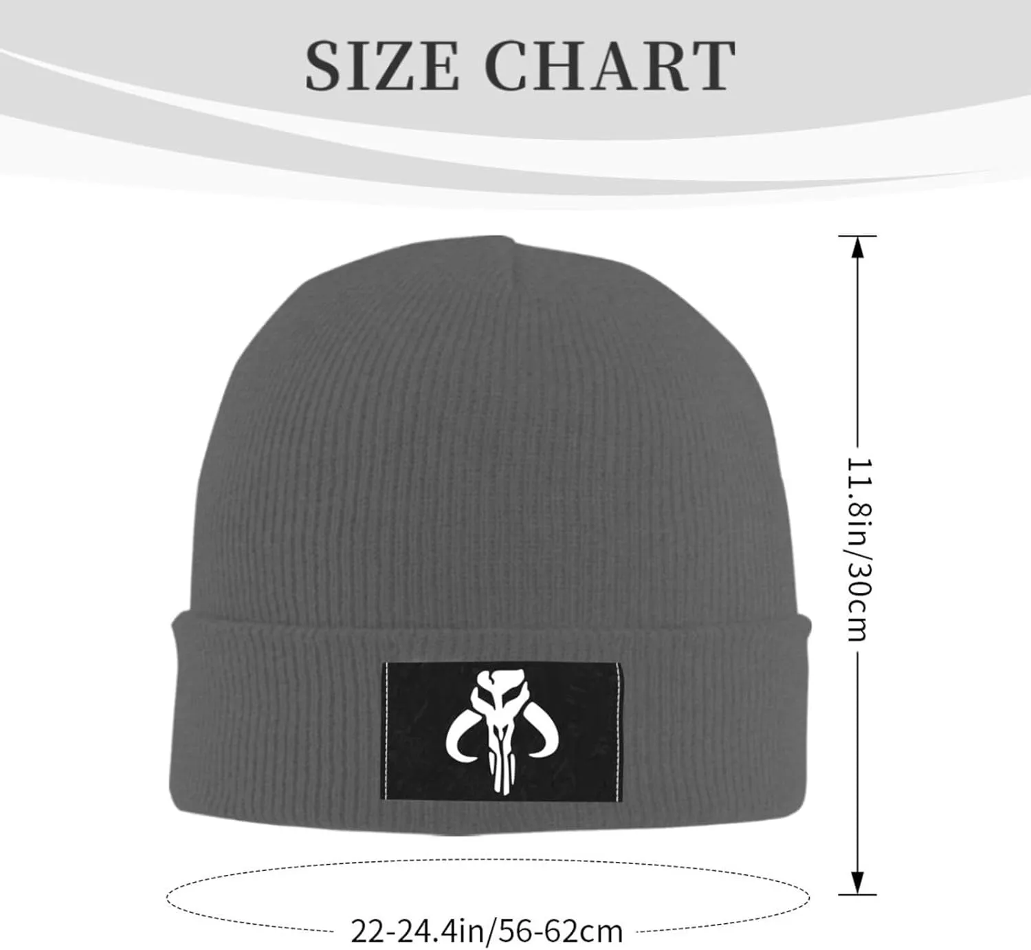 Transparent_Mythosaur Skull Mandalorian Knitted Hat Woolen Hat Warm Fashion Outdoors Knit Cap Unisex