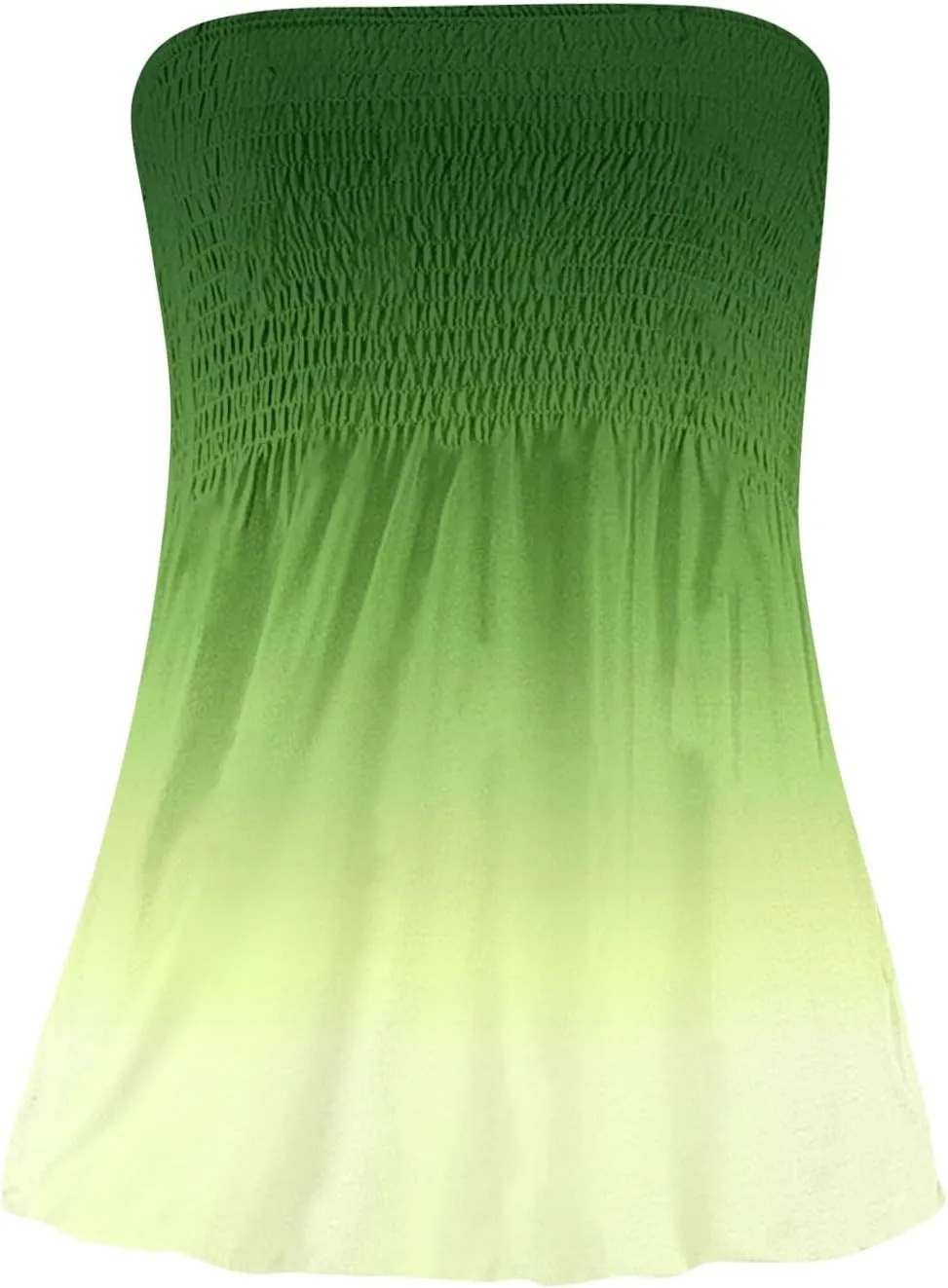 Womens Tube Tops Strapless Striped Tanks Backless Sexy Casual Bandeau Sleeveless Shirts Off Shoulder Floral Blouses