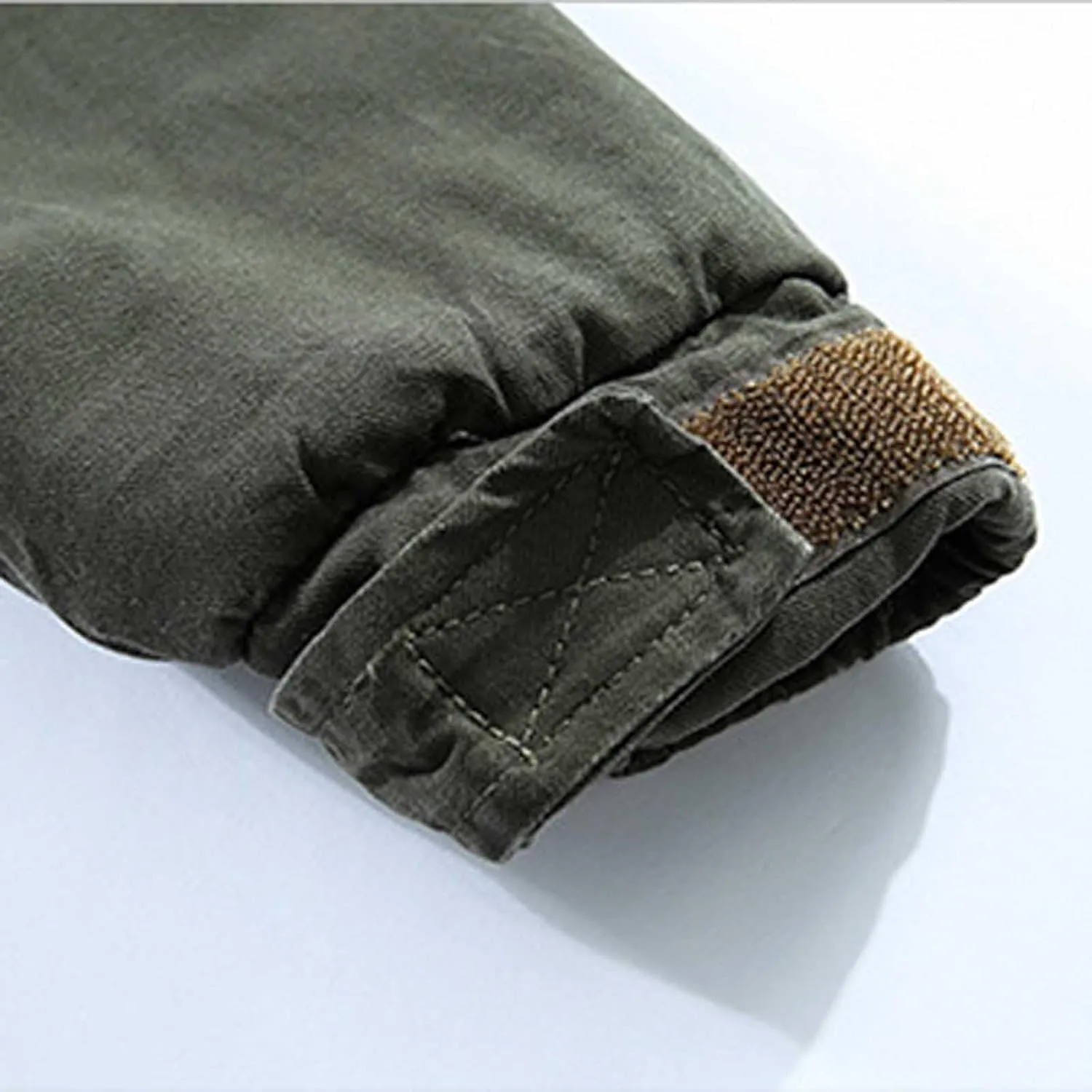 Zeiyignr Men's Winter Coat Military Jacket Fleece Lined Parka Cotton Cargo Jackets Thicken Snow Ski Coats Warm Hooded Coats